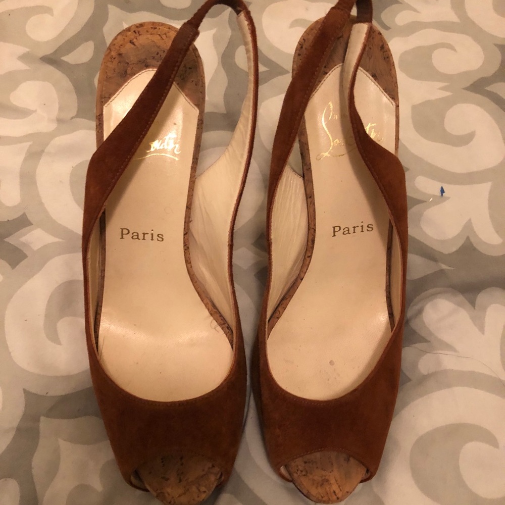 Size 40 sling back Christian Louboutin